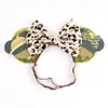 Diadema Serie Temática Parque de Atracciones Orejas de Mickey y Minnie Lazo de Lentejuelas Tocado Vestido de Actuación Escénica Accesorios para el Cabello