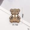 Yi Lian Nova Liga de Zinco Diamante Urso diy Jóias Acessórios Strass Urso Celular Shell Decoração Acessórios Material