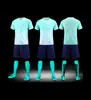 Novo Conjunto de Roupas de Futebol Treinamento Adulto Time Esportivo Roupa de Competição Camisa de Manga Curta Profissional Secagem Rápida Respirável T3