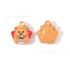 Morango Gato Kt Urso Gotejamento de Óleo Joias Acessórios Pulseira DIY Pingente de Liga Corrente de Celular Pingente de Chaveiro Artesanal