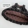 Vestido acolchado de lunares para niña, vestido chaleco grueso de invierno con lazo para bebé niña, vestido de invierno para niños, zdq6530