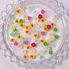 Bestseller transfronterizo 5mm flor pequeña colorida suculenta accesorios para arte de uñas resina piezas pequeñas pinzas para el pelo, pendientes, decoraciones de uñas DIY