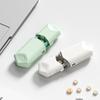 Dispensador de medicamentos con cortador de estilo japonés, 1/4 de corte de medicamentos, tabletas de uno y dos cortes, artefacto portátil para moler medicamentos, caja de medicamentos