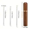 Agujas para Ancianos que No Requieren Enhebrar, Agujas sin Enhebrar, Agujas para Ciegos, Agujas de Coser para el Hogar, Juego de Agujas de Coser a Mano en Tubo de Madera