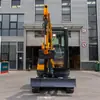 Exportado a Francia: Excavadora de Orugas, Máquina Excavadora de Zanjas, Mini Excavadora Trituradora de Suelo, Mini Excavadora Multifuncional de Orugas