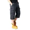 Calças de Trabalho Masculinas de Secagem Rápida Duráveis Estilosas Estilo Americano Versáteis Shorts Multibolsos em Estoque