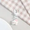 Llavero de Gato KT Caricatura Lazo Estrella Colgante de Cuentas Perler DIY Versátil para Bolsa Mejor Amigo Pareja Pequeño Regalo