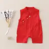 Ropa de Bebé, Ropa de Verano, Mameluco para Bebé Niña, Cheongsam Delgado de Verano, Moda para Luna Llena, 100 Días, Traje Romper