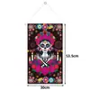 Nova arte de parede para o Dia dos Mortos Mexicano, decoração de fundo, banner, enfeites pendentes, decorações de festa e acessórios para pendurar