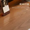 Escritorio Plegable de Madera Maciza para Esquina Estantería Integrada Pared de Libros para Dormitorio Escritorio de Estudio Plegable Giratorio en Forma de L para Computadora