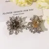 Moda Coreana Petardo Cristal Transparente Perlas Flor DIY Pinza para el Cabello Tocado Crocs Zapatos de Cristal Accesorios de Flor para Zapatos