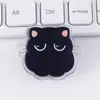 Gato Negro Lindo Dibujo Animado Creativo Acrílico Clip de PP Doble Cara Alta Definición Clip para Planificador Clip Sellador de Bocadillos Clip de PP Personalizado