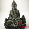 Estatua de Buda Zen antigua con diseño de hombre árbol, para acuario, jardín, mesa de arena, decoración de resina, estatua de piedra falsa, adornos.