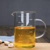 Fábrica por atacado copo de medição de vidro copo béquer balança de cozimento de leite copo separador de água copo resistente ao calor copo engrossado com boca