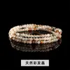 Pulseira de Cristal Natural Pedra da Lua Ágata com Múltiplas Voltas para Mulheres, Fashion, Simples, Luxuosa, Elegante Pulseira de Cristal, Atacado de Fábrica