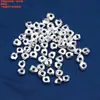 Cuentas Espaciadoras Trenzadas en Forma de Pez de Plata Pura, Accesorios Irregulares, Cuentas Lisas Blancas de Plata, Materiales para Bisutería Hecha a Mano DIY