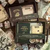 Serie de Invitaciones para Fiestas Retro Yanji Planificador Caja de Regalo Set Estilo Europeo Retro Cuaderno Set de Pegatinas