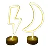 Lâmpada de Mesa para Modelagem LED Neon Transfronteiriça Lâmpada de Atmosfera Celebridade da Internet Decoração de Quarto para Festas de Natal Lanterna