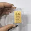 Año Nuevo, Año del Caballo, Pegatinas para Teléfono de Oro Puro, Princesa Rica, Por Favor Trae Riqueza, Pegatinas de Tarjeta Dorada de Tesoro, Hojuelas de Oro, Pequeños Regalos