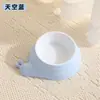 Novo Tigela Única para Pet Plástico Aço Inoxidável Tigela de Ração para Gato Antiderrapante Proteção para o Pescoço Antiderrapante Tigela de Ração para Cachorro Tigela de Água Utensílios de Mesa