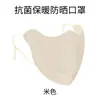 Mascarilla Cálida y Bebible para Otoño e Invierno para Mujeres, Máscara Facial Estéreo a Prueba de Viento y Frío, Máscara de Ciclismo Transpirable de Aspecto Elegante para Protección Ocular