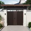 Liga de Alumínio Novo Estilo Chinês Villa Porta Dupla Portão de Pátio Portão Externo para Quintal Portão de Casa Autoconstruída Rural