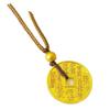 Colgante Guochao Antiguo Fa Sha Jinshan Fantasma Gastando Nuevo Collar Chino de los Ocho Trigramas Latón Chapado en Oro Hebilla de Seguridad Tejido a Mano