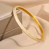 Pulsera de acero de titanio de lujo ligero, pulsera fina transfronteriza minimalista con esmalte de aceite vertido para mujer, pulsera de nicho de alta gama a la moda