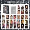 Álbum periférico de estrella de Kpop, tarjeta pequeña autoimpresa, retrato de seventeen, tarjeta láser de grupo femenino de aespa gidle
