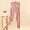 Pantalones térmicos de forro polar de cintura alta para mujer, novedad de invierno, pantalones de otoño engrosados con terciopelo, talla grande, ropa interior, pantalones largos ajustados