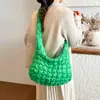 Bolso Cruzado Casual de Gran Capacidad para Mujer 2025 Invierno Nueva Moda Algodón para Viajes Cotidianos Bolso de Hombro Retro de Nicho