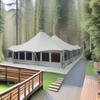 B&B Escénico al Aire Libre Cuadrado Camping Estructura de Membrana Estructura de Acero Almacén Fábrica Membrana Tensada Toldo Parasol Tienda Habitación