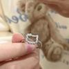 Anillo de gato KT 2023, nuevo, de dibujos animados, suave, para novias, diseño sencillo y combinable para novias.
