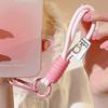 Cuerda de mano tejida a juego de colores adecuada para cadena colgante de funda de teléfono móvil, cuerda para teléfono móvil, correa de muñeca portátil, cuerda portátil de color contrastante personalizada anti-pérdida