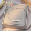 Pulsera de acero de titanio transfronteriza europea y americana nueva, no se decolora, para mujer, moderna, versátil, de alta gama, joyería de lujo ligero, no se decolora
