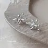 Clip de oreja Flor Rocío de Lirio Retro Vintage Medio Lujo Ligero Fresco Adelgazante Nuevos Pendientes para Mujer