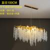 Lustre Italiano de Cristal de Alto Nível de Luxo Leve Criativo Lustre de Galho para Sala de Estar, Quarto de Vila, Restaurante, Sala Modelo, Salão de Exposição