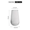 Taza de Café de Alto Borosilicato para Uso Doméstico, Elegante y Resistente a Altas Temperaturas, Taza para Americano Helado Latte, Vaso de Vidrio para Beber
