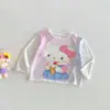No hay devoluciones ni cambiosCubierta transpirable para niñas 2026 nuevo verano estampado de gato de dibujos animados para bebé camiseta de manga larga