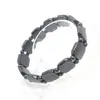Azulejos de Mahjong de Piedra Biliar Negra No Magnética al por Mayor Más Pulseras de Cuentas, Pulseras Unisex, Pulseras de Salud, Accesorios para Joyería DIY