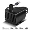 Bomba de água para aquário USB, carregamento Treasure 5V DC, sem escova, para animais de estimação, mini bomba submersível de circulação pequena, fonte de jardim de pedras