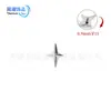 Aretes de aleación de titanio F136 con diseño único, tachuelas para cartílago de la oreja, tachuelas para labio, accesorios para la oreja de titanio puro de alta calidad, joyería para piercing de espiral interna