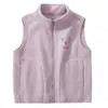 Chaleco Polar de Doble Capa para Niños Otoño e Invierno Cálido Engrosado Chaleco para Bebé Chaleco para Niños y Niñas con Estampado en Caliente