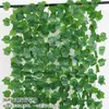 Decoração de folhas de Pothos folhas de árvore pendurado na parede de plástico trepadeira flor artificial ramo folhagem verde envolve tubo de água do ar condicionado capa