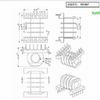 Esqueleto Bakelita ER28 esqueleto multi-ranura esqueleto transformador alta frecuencia ER2834 4 ranuras 6+6 esqueleto transformador