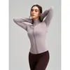 Nuevo Saco Deportivo para Mujer Adelgazante Top de Yoga Mangas Largas con Agujero para el Pulgar Cuello Alto Ropa de Yoga de Gama Alta