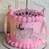 Decoración de Pastel de Cumpleaños Feliz Princesa de Acrílico Suministros para Fiesta de Repostería para Damas Descuento por Volumen