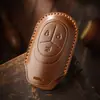 Nueva Funda Protectora para Llave de Coche Vintage para Weilai ET7 Nuevo ET5 Bolsa para Llave Hebilla de Cuero Hecha a Mano