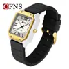 Reloj Oufani Impermeable con Números Romanos, Correa Simple de Nailon, Reloj de Cuarzo, Silencioso, Ligero, Reloj Unisex para Escuela Secundaria y Exámenes de Admisión a la Universidad