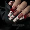 Laço de Fita Explosivo Joia para Unhas Popular na Internet Doce Vinho Tinto Pelúcia Tridimensional Laço Decoração de Unhas de Resina